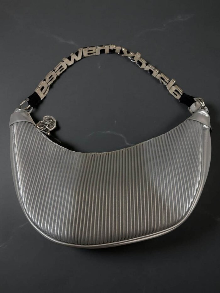 Aura Gümüş Zincir Detaylı Çanta - Görsel 2