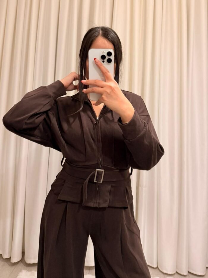 Oysho Kumaş Premium Takım - Kahve - Görsel 2