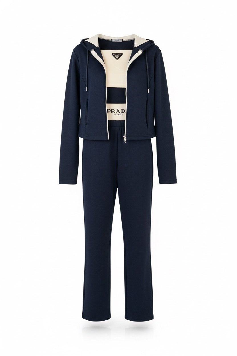 Adsız tasarım (45) Luxe Üçlü Takım - Lacivert - Görsel 1