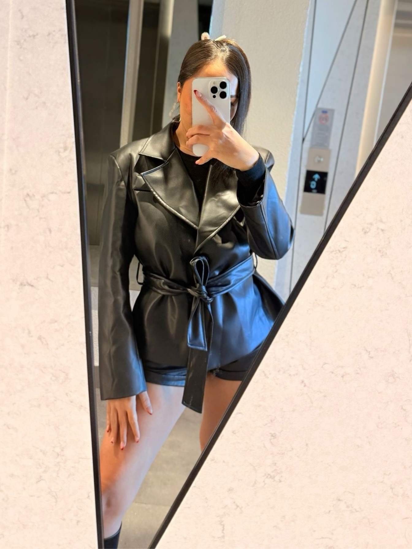 Adsız tasarım (5) Premium Kalite Deri Ceket - Siyah - Görsel 1