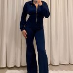 Fit Kalıp İspanyol Paçalı Spor Takım - Lacivert