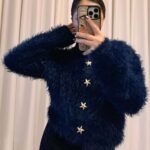 Peluş Hırka Standart Beden - Lacivert