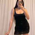 Siyah Payet Mini Etek – Esnek Kumaş