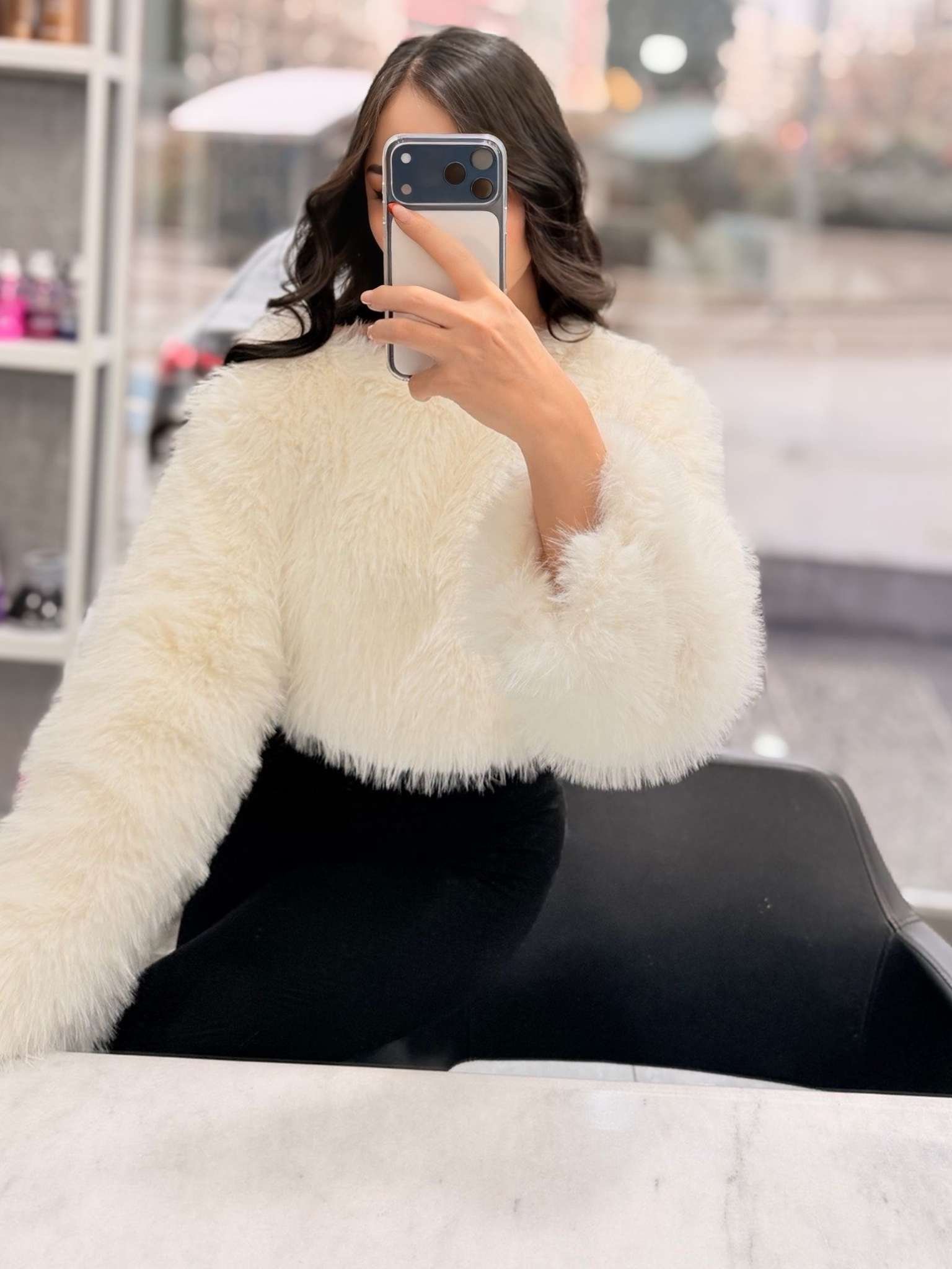 Adsız tasarım (70) Ivory Touch Peluş Kazak - Görsel 1