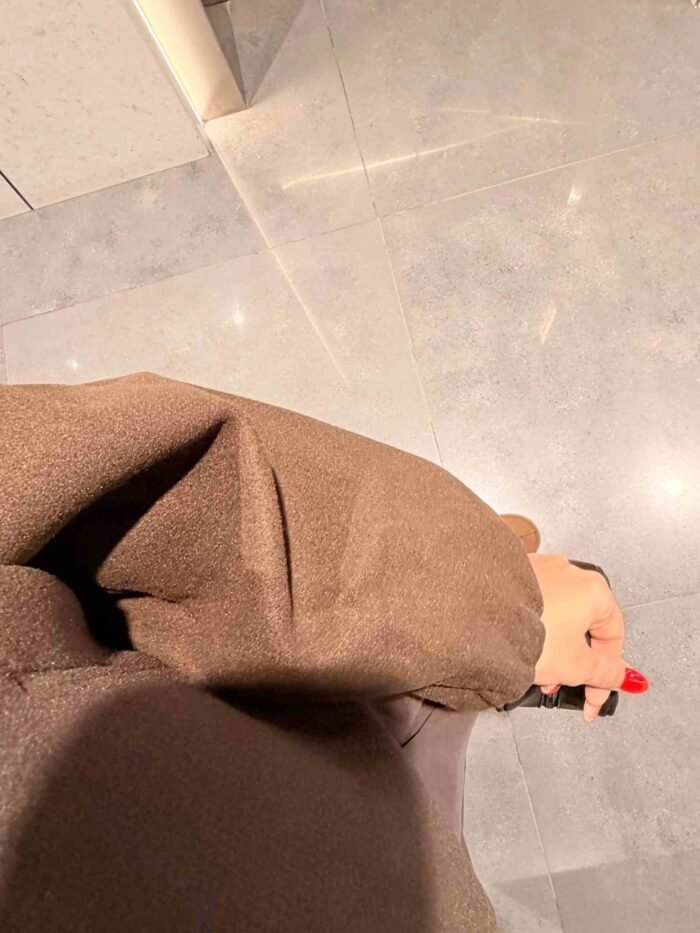 Kaşe Bomber Ceket - Acı Kahve - Görsel 3